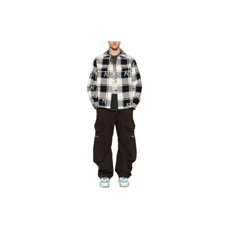 REPRESENT Checked Flannel Shirt-1