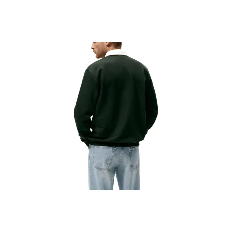 ZARA Sweatshirts Men Dark Green-5