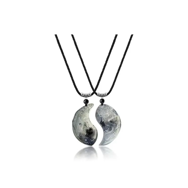 Jin Ruibang Chalcedony Jade Necklaces Unisex-4