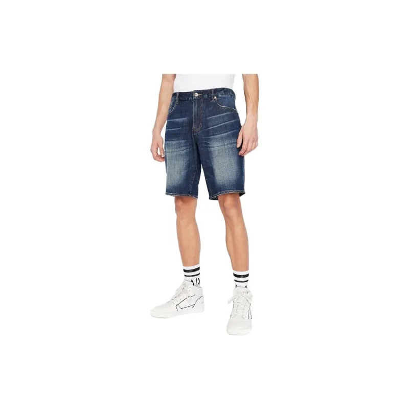 ARMANI EXCHANGE Denim Shorts Men Blue-2