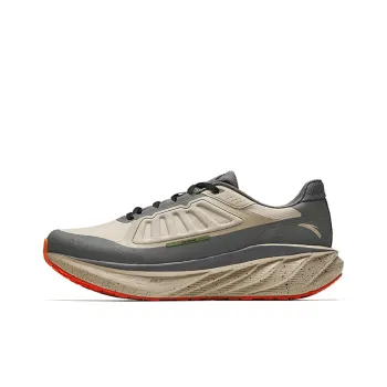 Anta Travel Anti Slip Wear Resistant Low Top Running Shoes Men's Brown Gray