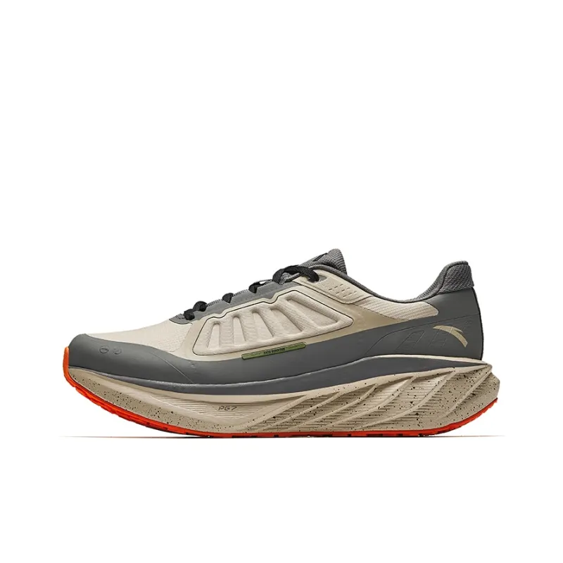 Anta Travel Anti-Slip Wear-Resistant Low-Top Running Shoes Men's Brown Gray-0