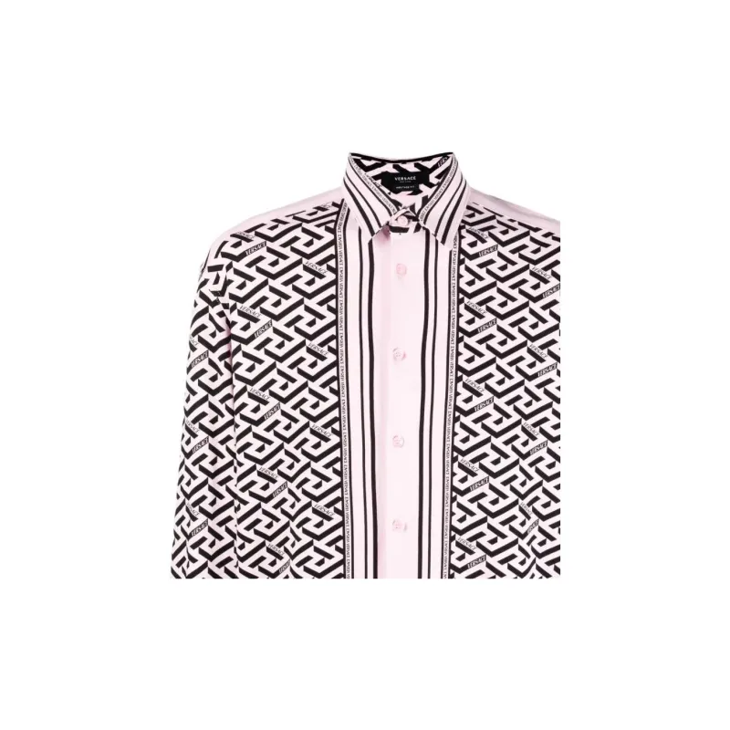 VERSACE Shirts Men Pink-4