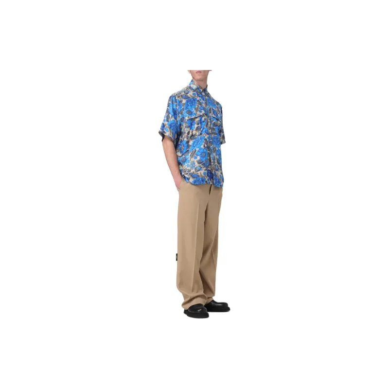 MOSCHINO All Over Floral Printed Buttoned Shirt-2