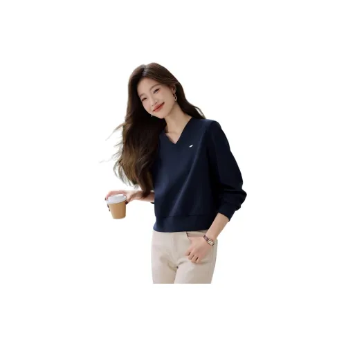 Mo Han Yi Mei Sweatshirts Women's Navy Blue