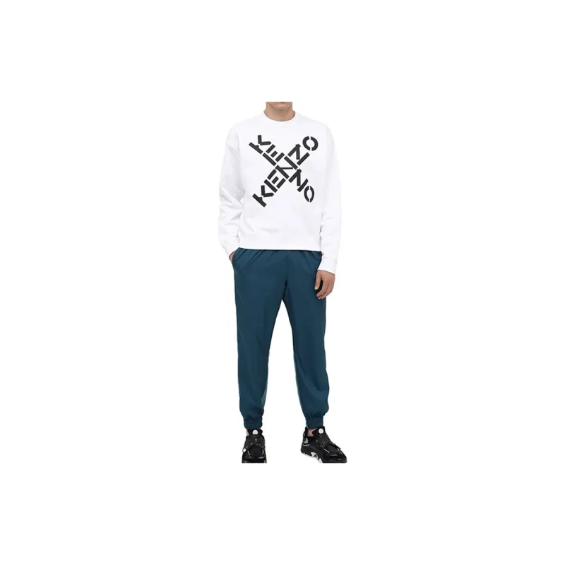 KENZO Letter Logo Sweatshirt Men's White-2
