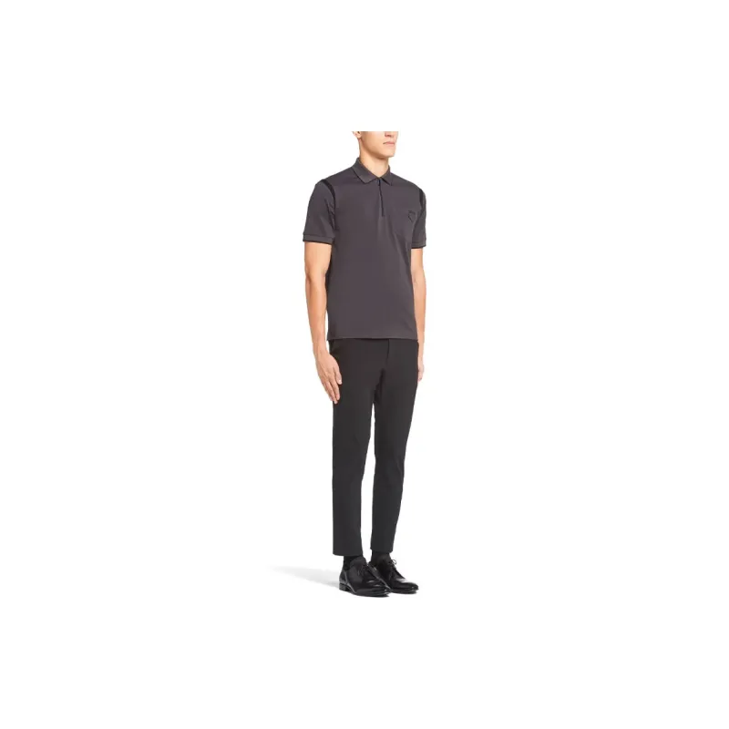PRADA Polo Shirts Men Smoke Gray-3