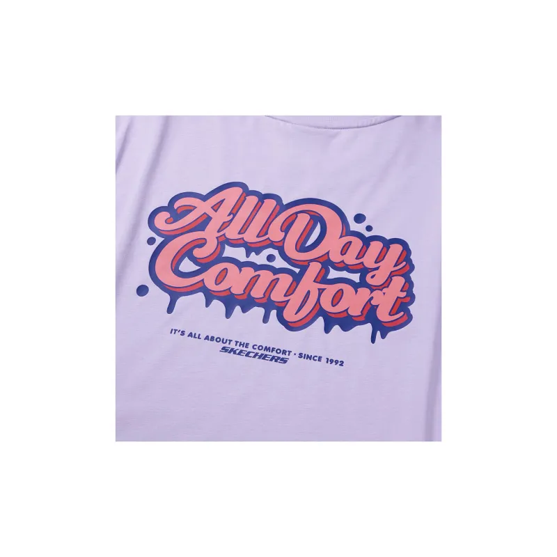 Skechers Ice Cream Series T Shirt Unisex Light Snow Cyan-4