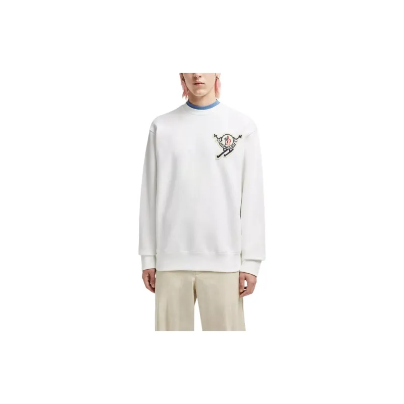 Moncler Logo Patch Crewneck Sweatshirt-1