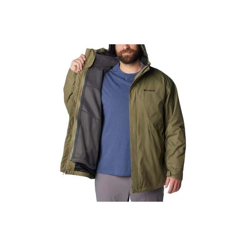 Columbia Windbreaker Jackets Men Stone Green-6