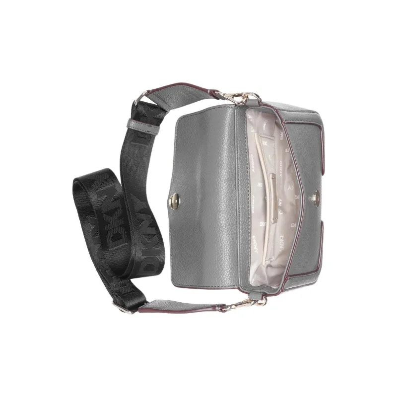 DKNY Recycled Polyester Shoulder Bag Crossbody Bag Mini Women's Gray-3