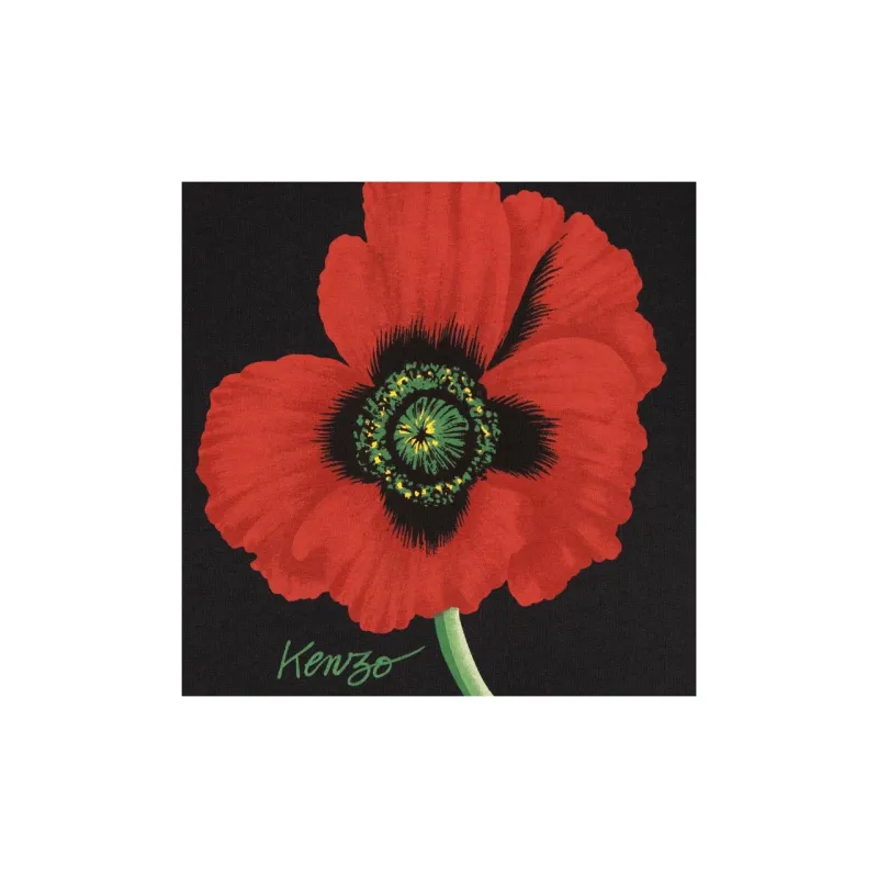 KENZO Nigo Drop4 POPPY Flower T Shirt Men's Black-2