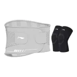 Gray Waist Protector+LDEU803-1 Knee Protector 1 Pair