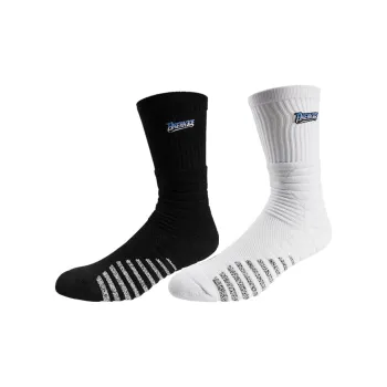 BKCXZICE Terry Sole Thickened Slip-Resistant Running Training Socks High-Top Elite Basketball Socks Unisex 2 Pack