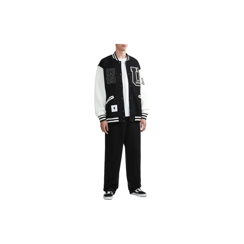 Izzue Baseball Jacket Unisex Black-2