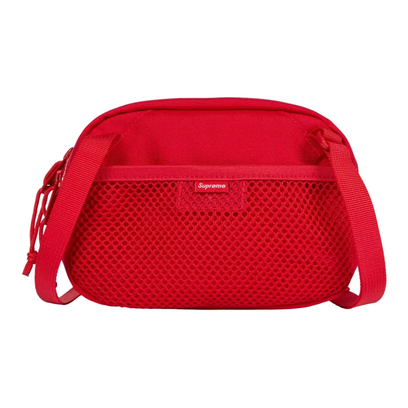 Supreme Nylon Shoulder Bag Crossbody Bag Mini Unisex Red-2