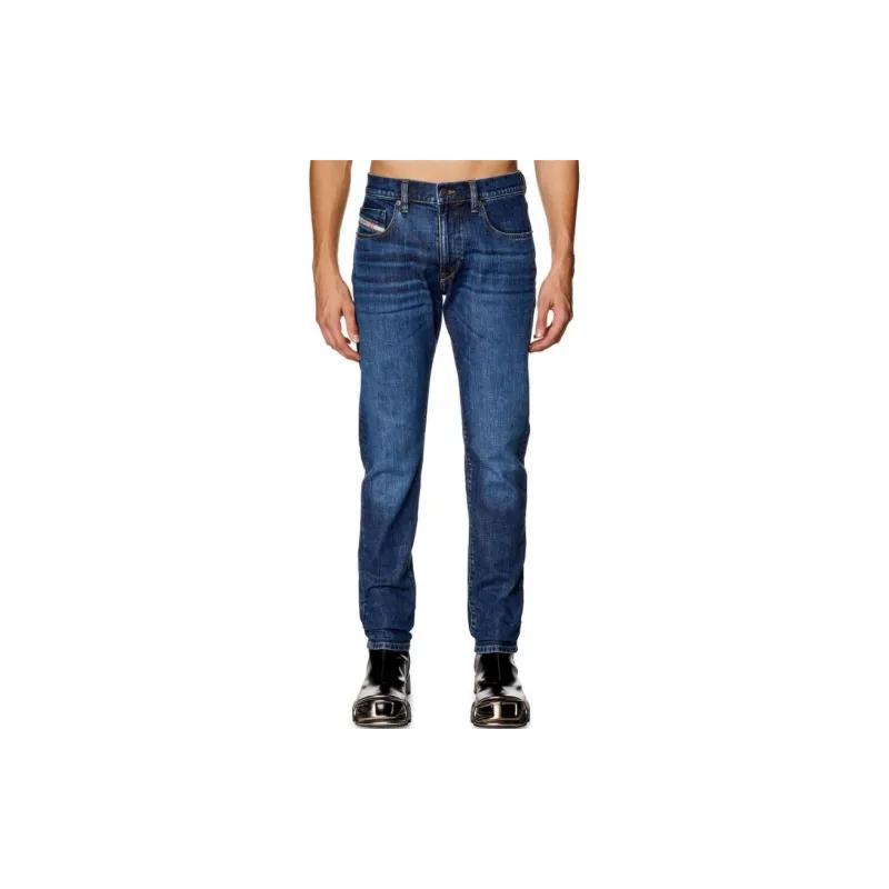 DIESEL D Strukt 2019 Logo Patch Slim Cut Jeans-1