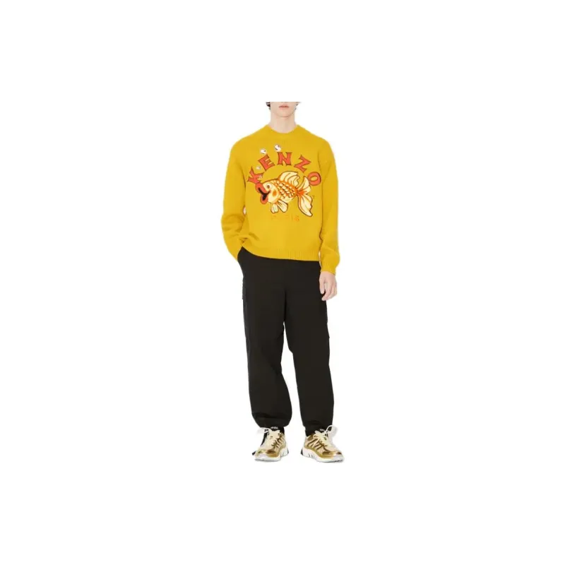 KENZO Sweaters Men Yellow-3