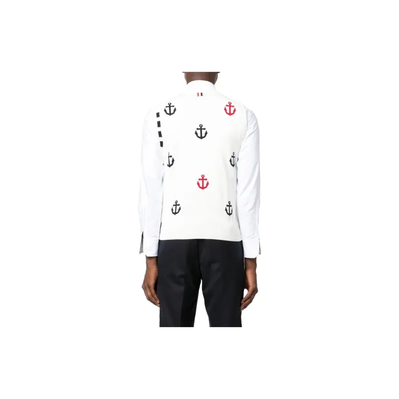 THOM BROWNE Vests Men White-2