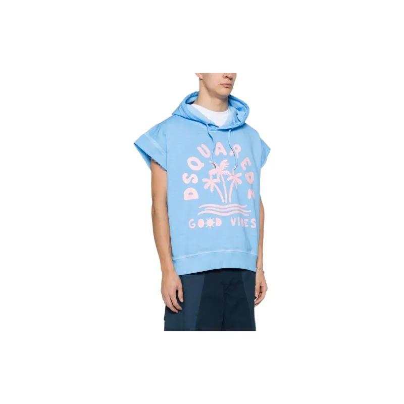 DSQUARED 2 Adriana Short-Sleeved Drawstring Hoodie-3