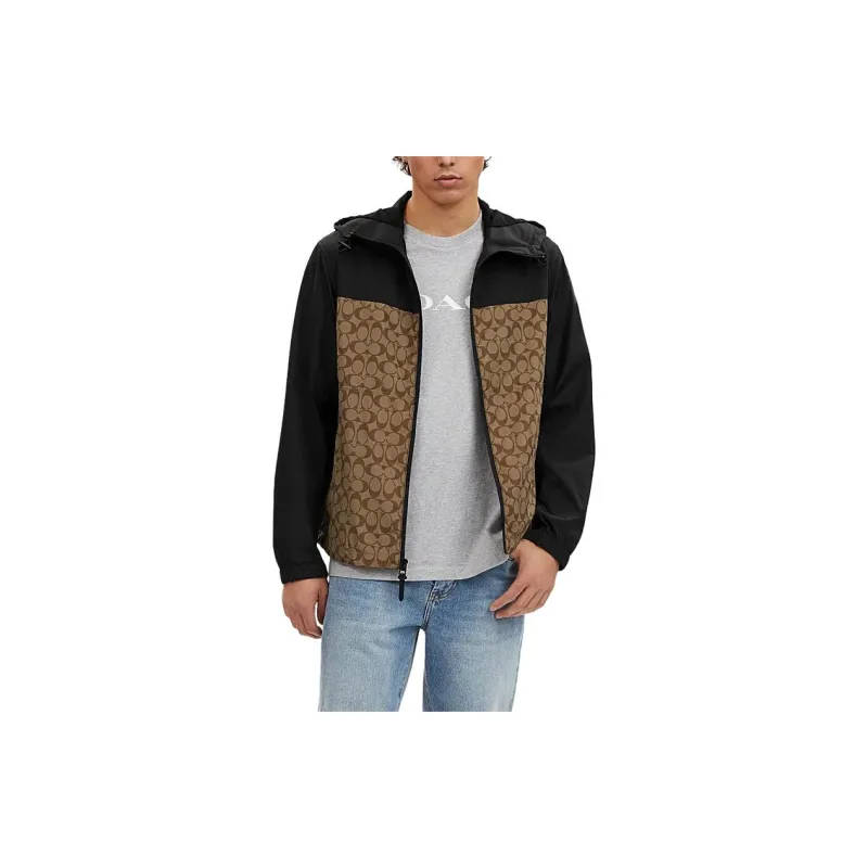 COACH SS24 Jackets Coats Men's Khaki-2