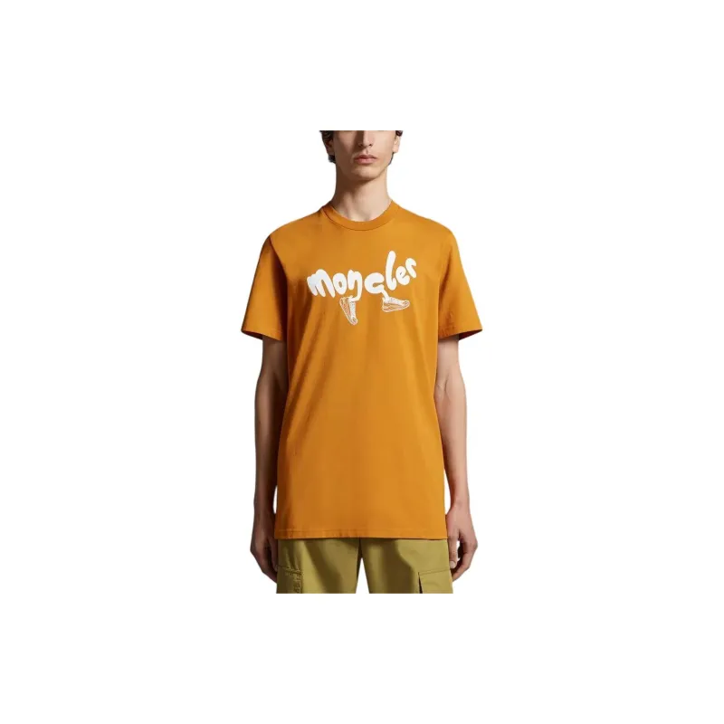 Moncler T Shirts Men Orange-1