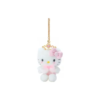 Sanrio Hello Kitty Tokikiku Tiara Crown Plush Keychain Mascot Dolls Plush Pendant 13cm High