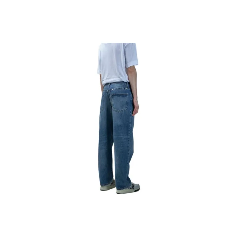 Givenchy Logo Plaque Straight Leg Jeans-4