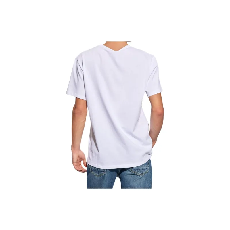 Alexander McQueen Half Seal Logo Embellished T Shirt-6
