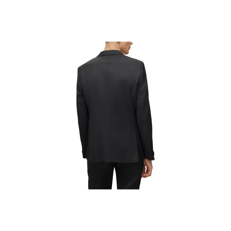 HUGO BOSS FW23 Extra-Slim-Fit Suit In Wool Business Suits Men's Black-2