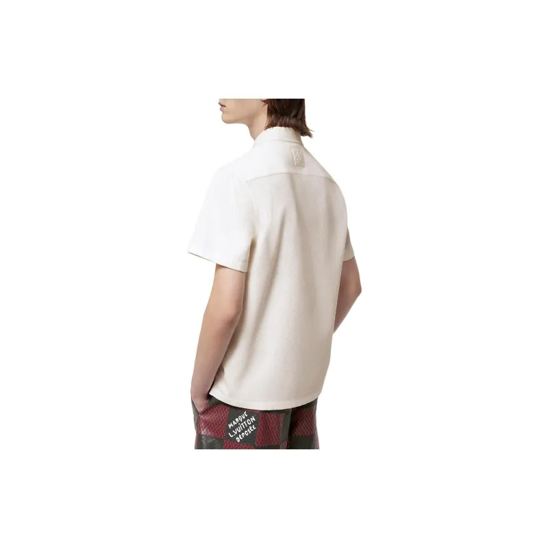 LOUIS VUITTON Poplin Polo With Embroidered Lv Patch-2