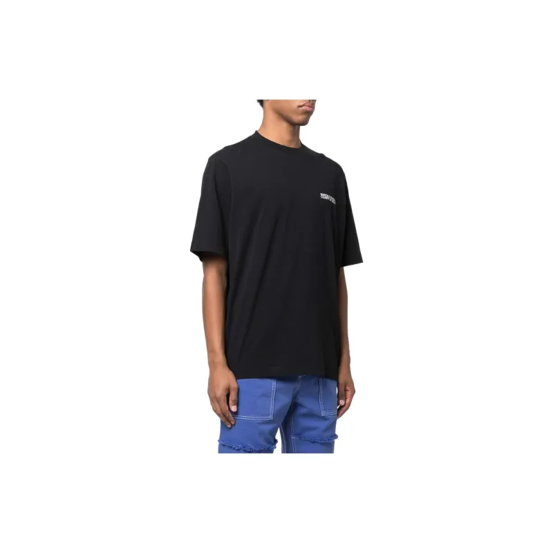 Marcelo Burlon Tempera Cross Printed Crewneck T Shirt-2