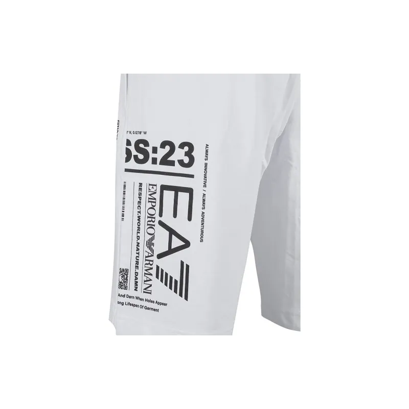 EMPORIO ARMANI EA7 Casual Shorts Men White-4