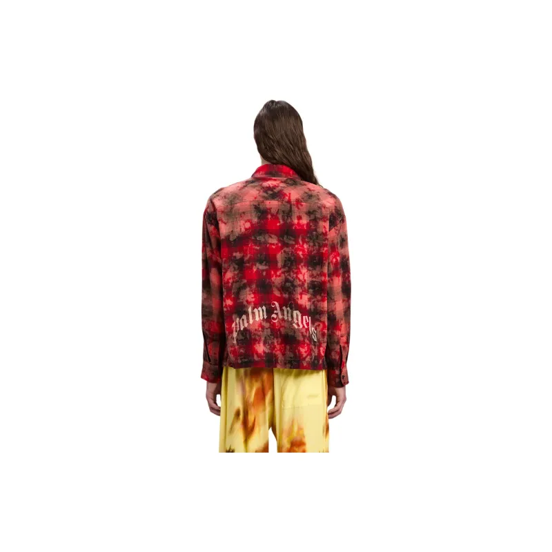 PALM ANGELS Checked Long Sleeved Shirt-2