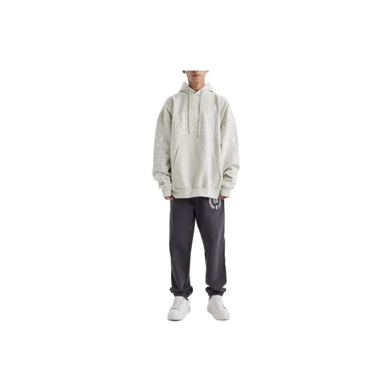 Mitchell Ness Sweatshirts Unisex Light Gray-2
