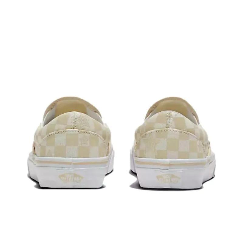 Slip On Classic Vans 'Checkerboard Tan Stars'-3