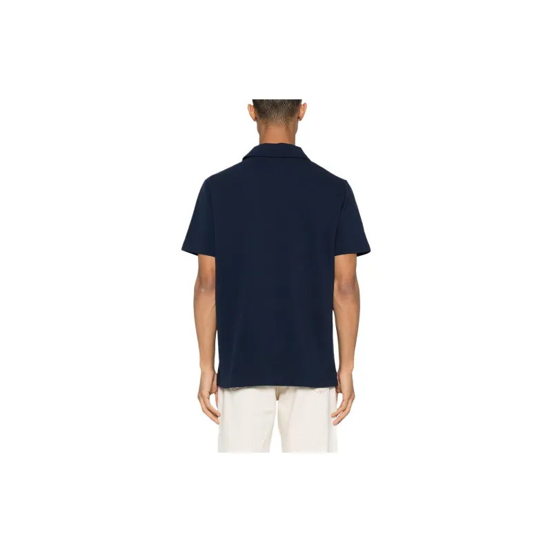 A.P.C . Logo Embroidered Short Sleeved Polo Shirt-2
