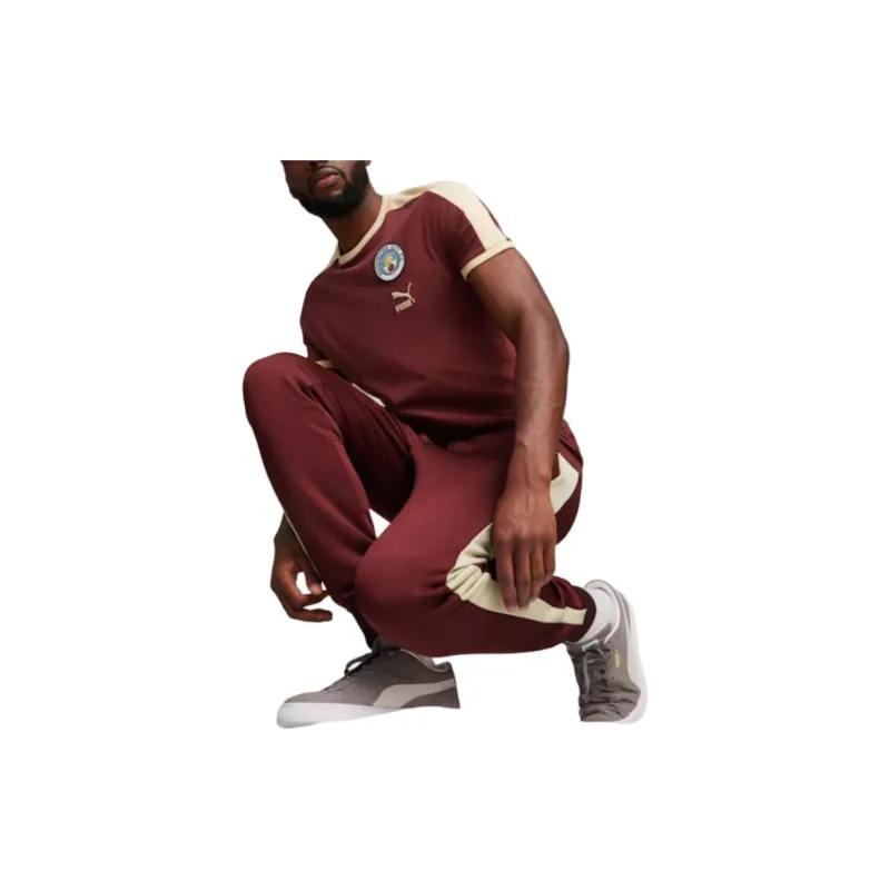 PUMA T Shirts Men Burgundy-2