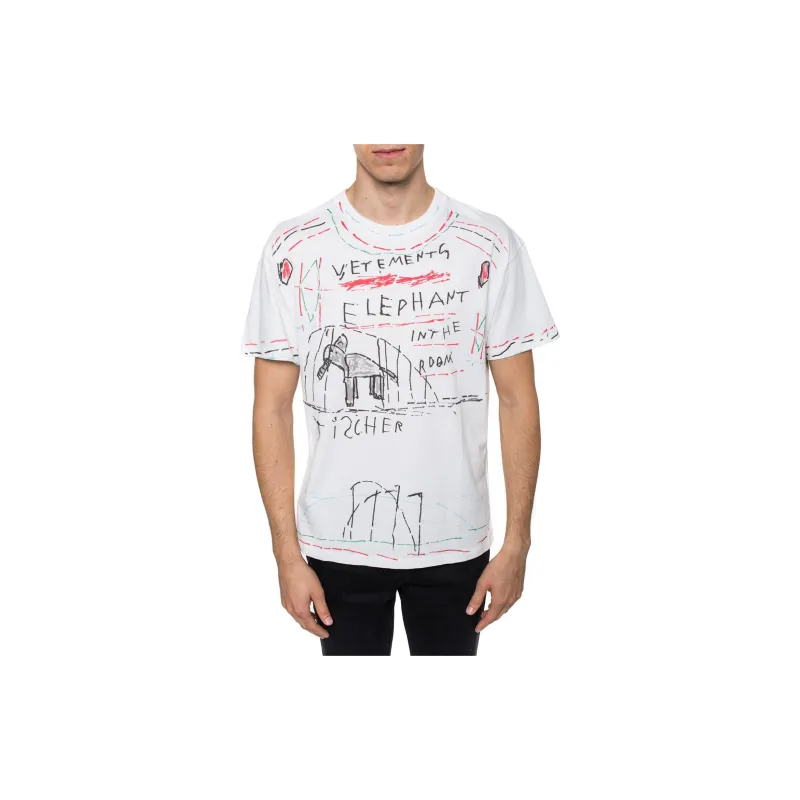 Vetements T-Shirts Men White-3