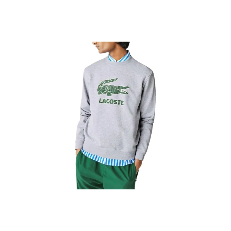 LACOSTE Sweatshirts Men Gray-3