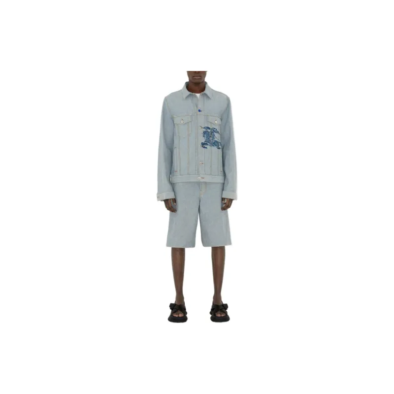 Burberry Denim Shorts Men's Denim Blue-3