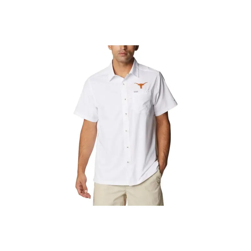 Columbia PFG Slack Tide Shirts Men White-1