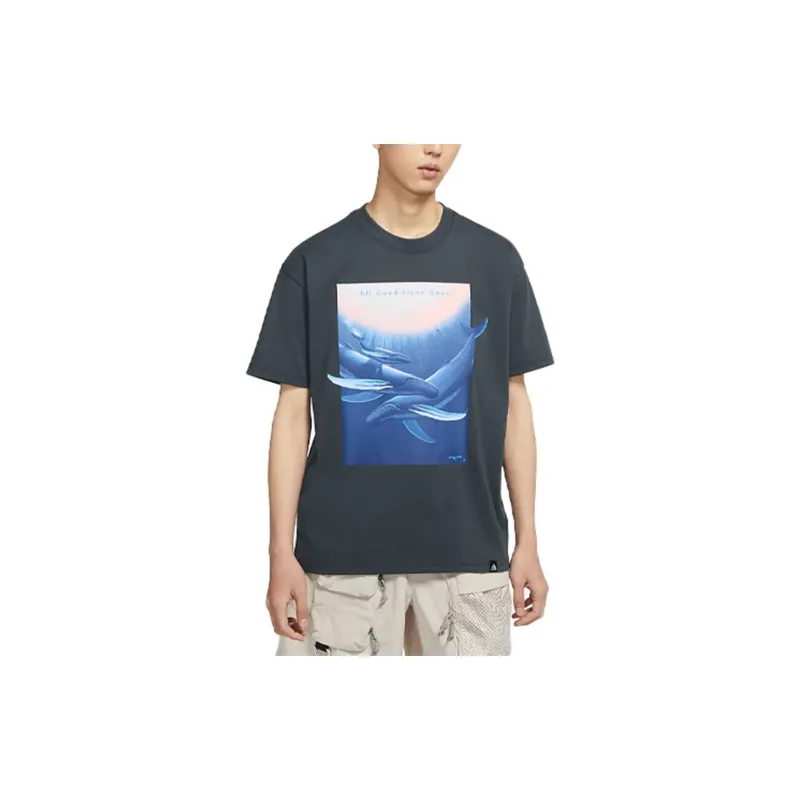 Nike ACG T-Shirt Men's Black Gray Color-3