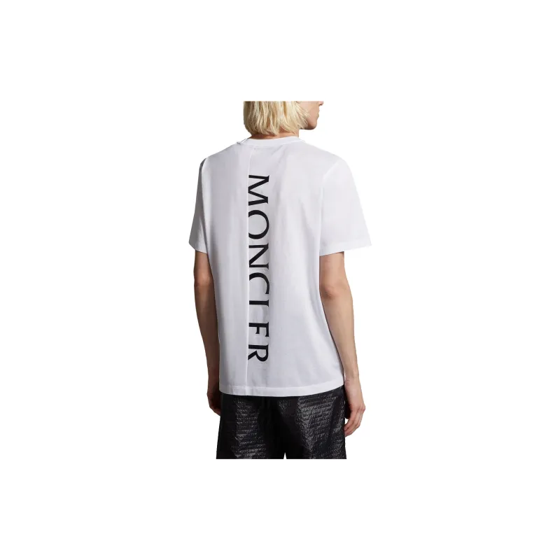 Moncler Back Vertical Logo Mens T Shirt-3