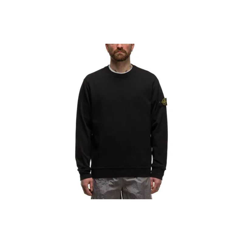 STONE ISLAND Logo Patch Sleeved Crewneck Sweatshirt-1