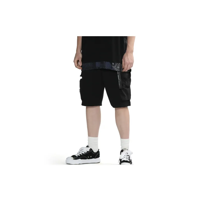 MUSIUM DIV Elasticated waistband Cargo Shorts-6