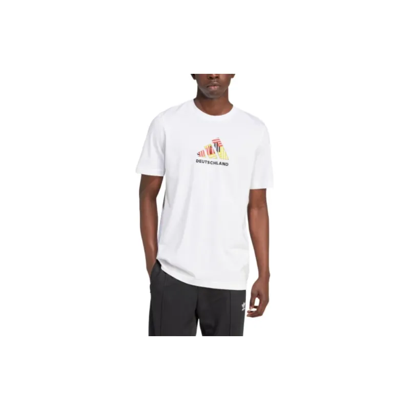 Adidas Germany T-Shirts Men White-2