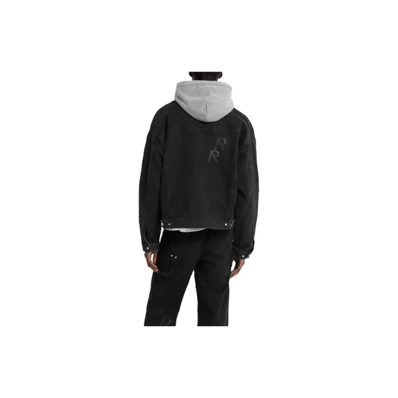 REPRESENT R4 Initial Denim Jacket Jackets & Coats Men's Black-4