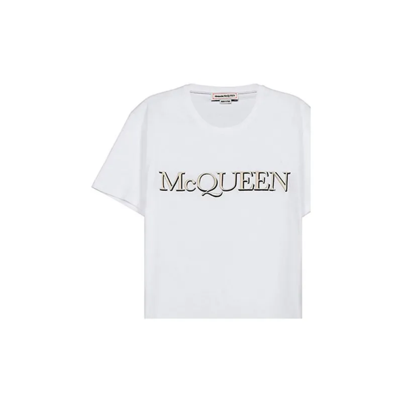 Alexander McQueen Logo print T shirt-4