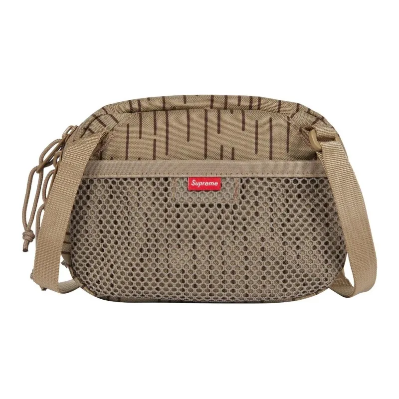 Supreme Nylon Shoulder Bag, Crossbody Bag Mini Unisex Tan-2